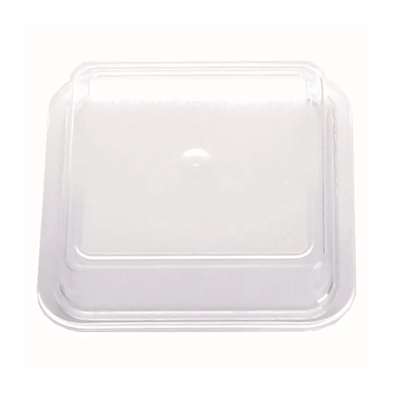 Euro Deckel PC klar 11 x 11 cm, innenliegender Steg (bis 120°C) Abverkauf
