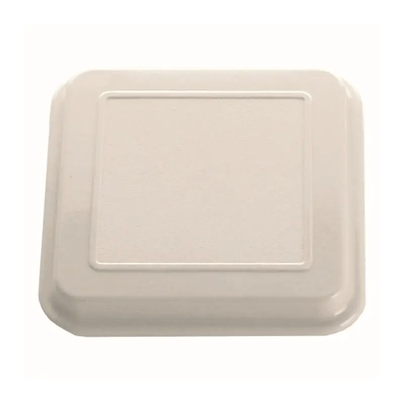 Euro Deckel PP grau 11 x 11 cm, innenliegender Steg (bis 90°C) Neu