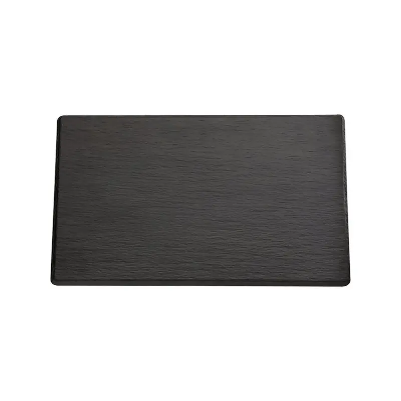 Markenware GN 2/4 Tablett SLATE aus Melamin mit Schieferlook schwarz