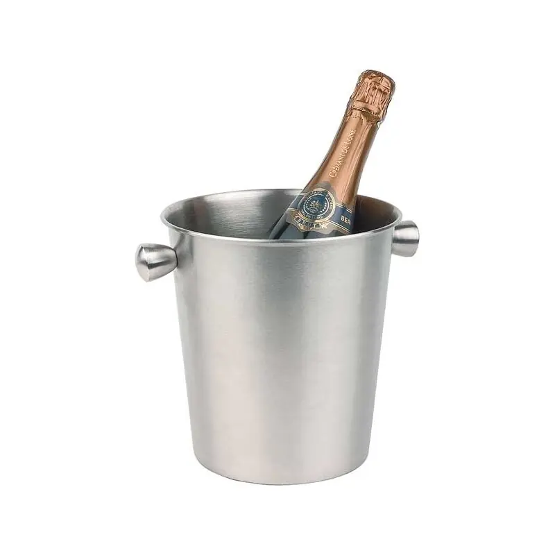Wein- / Sektkühler - Edelstahl matt - Höhe 20,5 cm - 4,0 Liter Top-Angebot