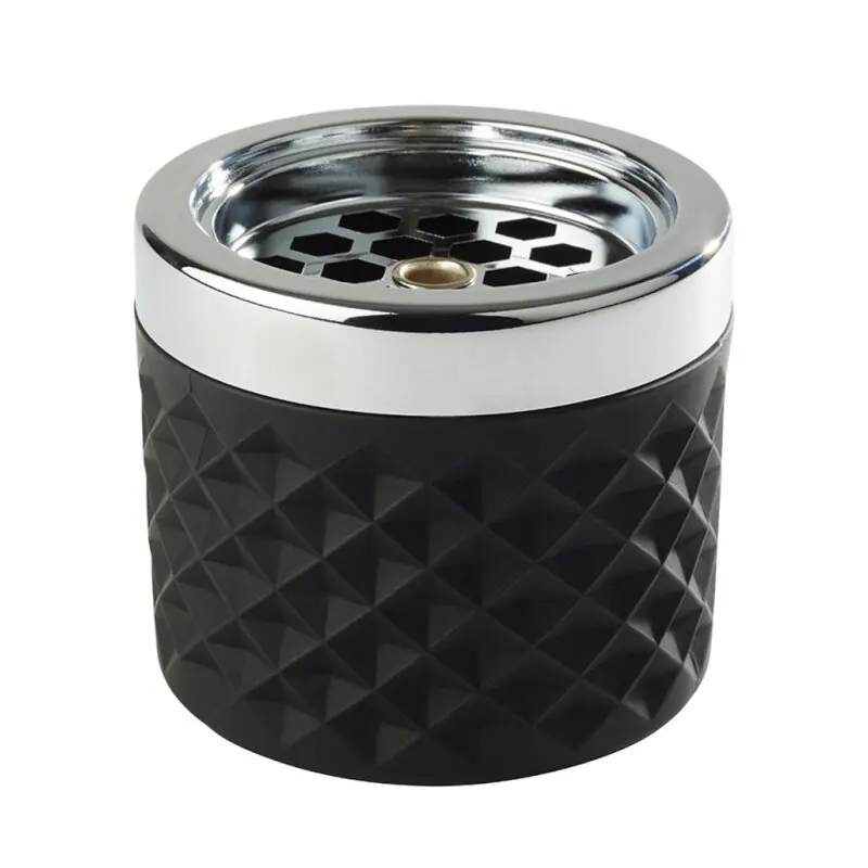 Top-Seller Windascher - matt-schwarz gefrosted - Ø 9,5 cm - H: 8 cm