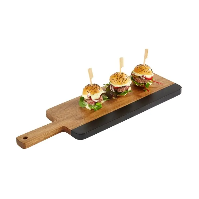 Mega-Angebot AKAZIE-SCHIEFER Servierbrett - 30,5 x 13 cm - Griff 10 cm