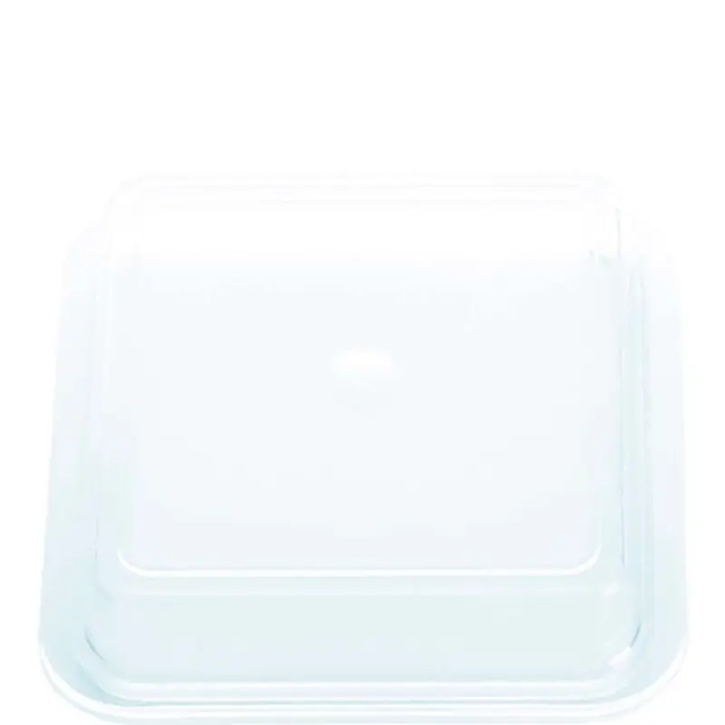 Euro Deckel PP natur-transparent 11 x 11 cm hoch, innenliegender Steg (bis 90°C) Beliebt