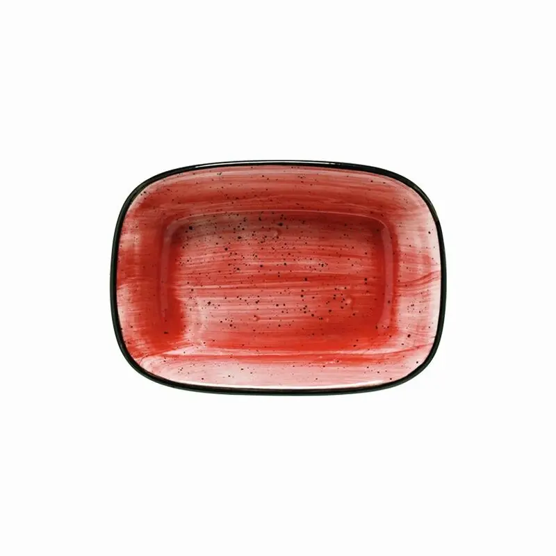 Aktuell Bonna Porzellan, Aura Passion Gourmet Platte rechteckig tief, 17 x 11,5 cm, Inhalt: 33 cl