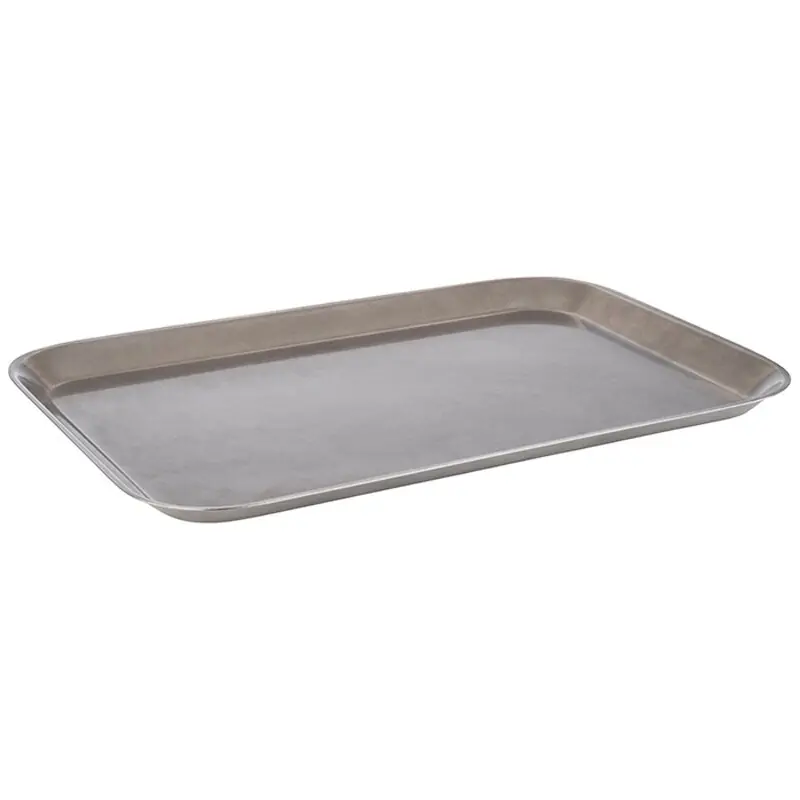 Sale Serviertablett aus Edelstahl in Vintage-Look, 38 x 26,5 cm, H: 1,5 cm
