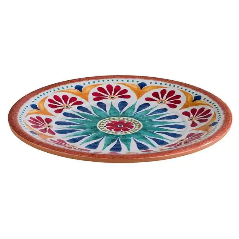 Bestpreis Melamin Teller ARABESQUE, Terracotta-Optik, Ø 21,5 cm, H: 2 cm