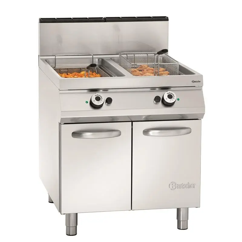 Top-Preis Gas-Standfritteuse, 2 Becken