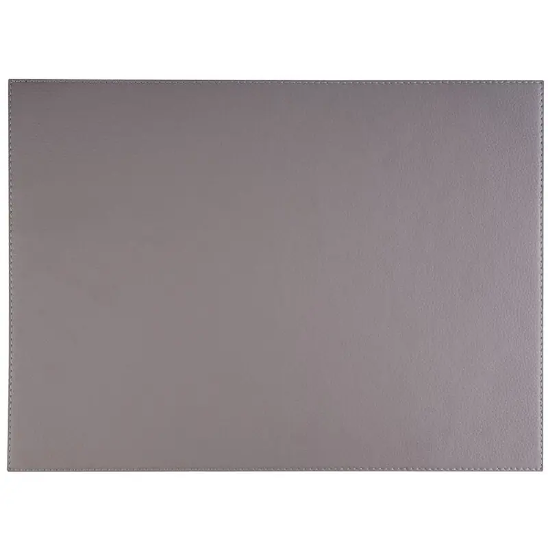 Tischset Kunstleder grau; 45 x 32,5 cm Super-Preis