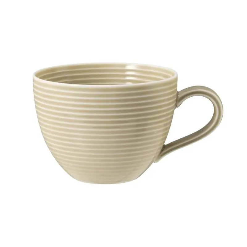 Abverkauf Beat, Sandbeige, Kaffeetasse mit Relief, Inhalt: 26 cl
