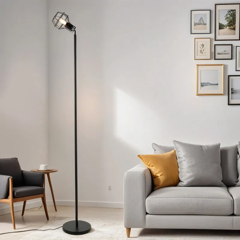 Stehlampe Metall Retro verstellbar Wohnzimmer MIA Meistverkauft