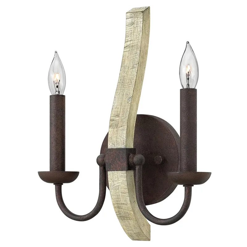 Abverkauf Dekorative Wandlampe ESITEESH Antik in Braun Flur