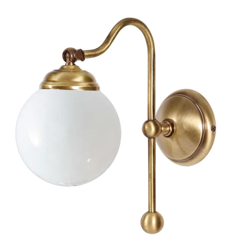 Geprüft Jugendstil Wandleuchte E14 Vetro