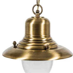 Außen Hängelampe Messing Glas IP43 Maritim rostfrei Neue Kollektion