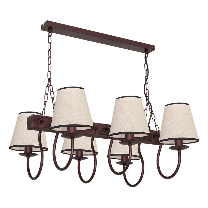 Pendelleuchte E14 rustikal in Beige Expressversand