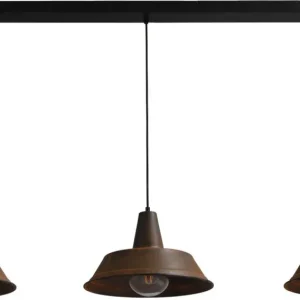 Design Hängelampe Braun Antik Ø35cm 3xE27 L:130cm Saisonangebot