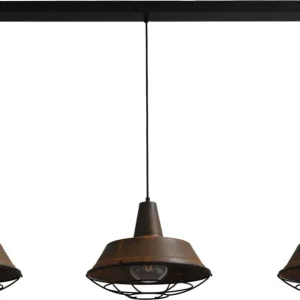 Design Pendelleuchte Braun Antik Ø35cm 3xE27 PRATO Begrenztes Angebot