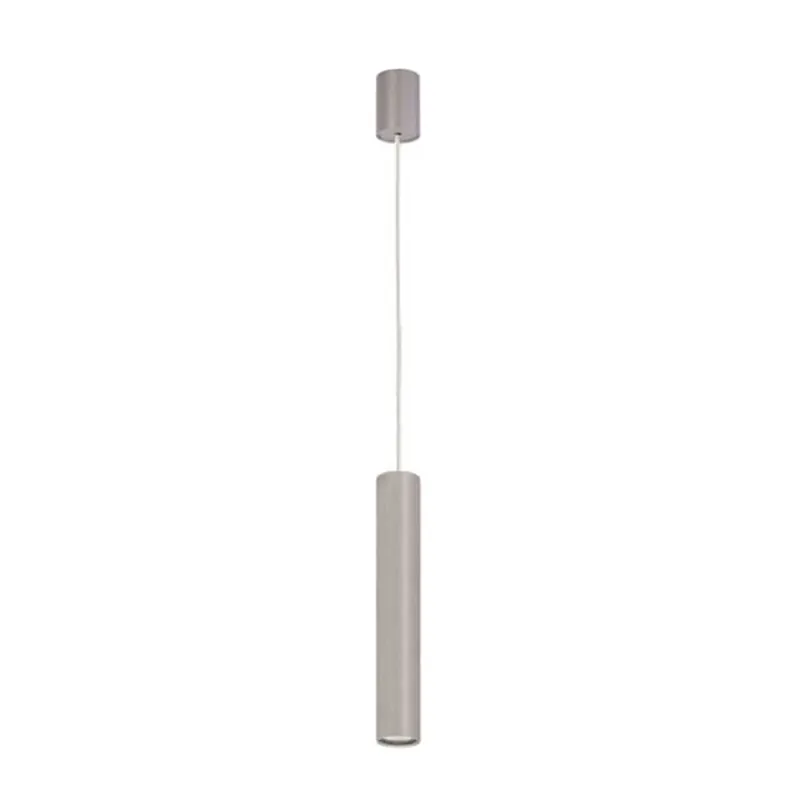 Rabatt Moderne Pendelleuchte in silber 40/120 cm