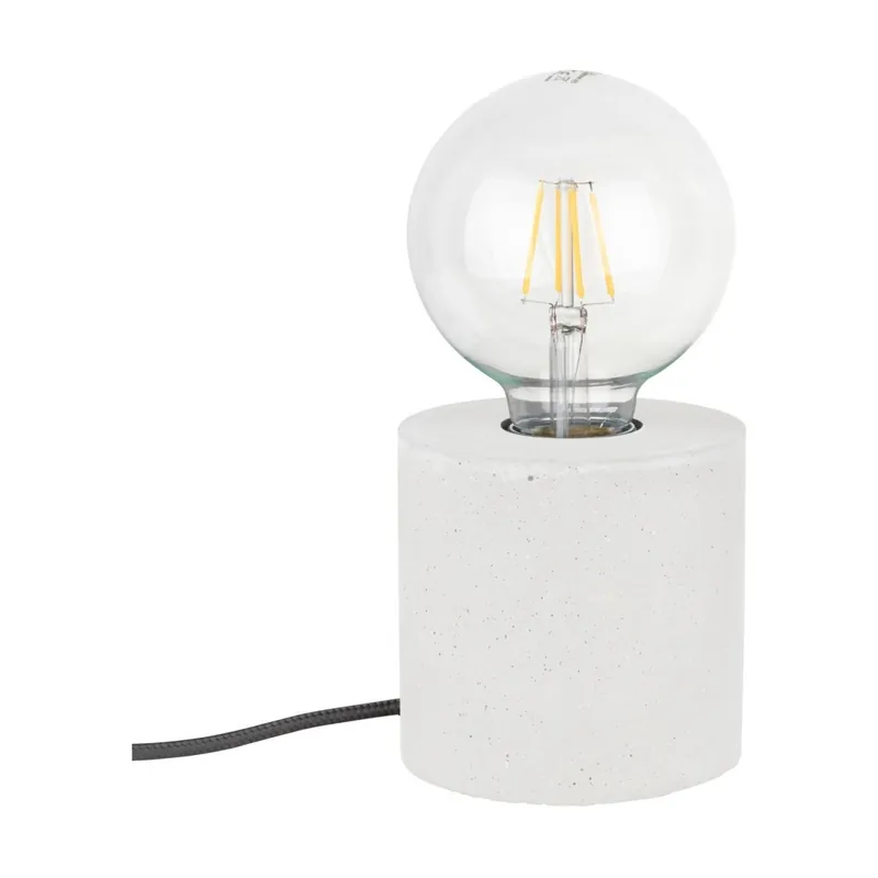 Kleine Tischlampe mit Schalter Beton Ø10cm Modern Preisreduziert
