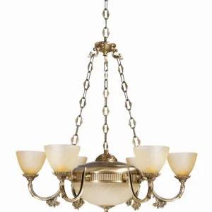 Neu Im Sortiment Jugendstil Kronleuchter Beige Esszimmer