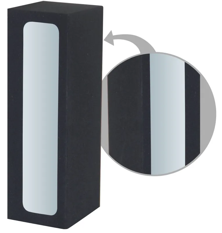 Wandlampe E27 Schwarz Metall innen länglich Wochenendangebot