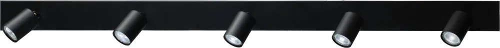 Beliebt Deckenlampe Metall Schwarz 130 cm 5-flammig ELSIE