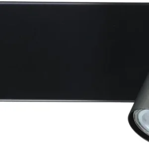 Deckenleuchte 40 cm Metall 2-flammig Schwarz GU10 Zertifiziert