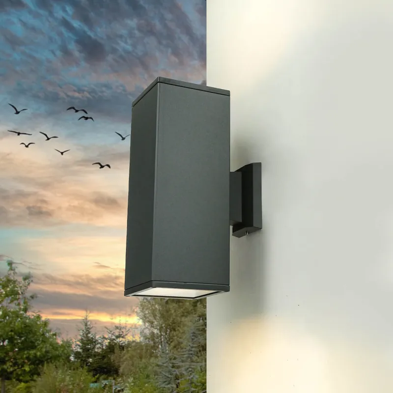 Sale Außenlampe Anthrazit Up Down IP54 eckig 30cm