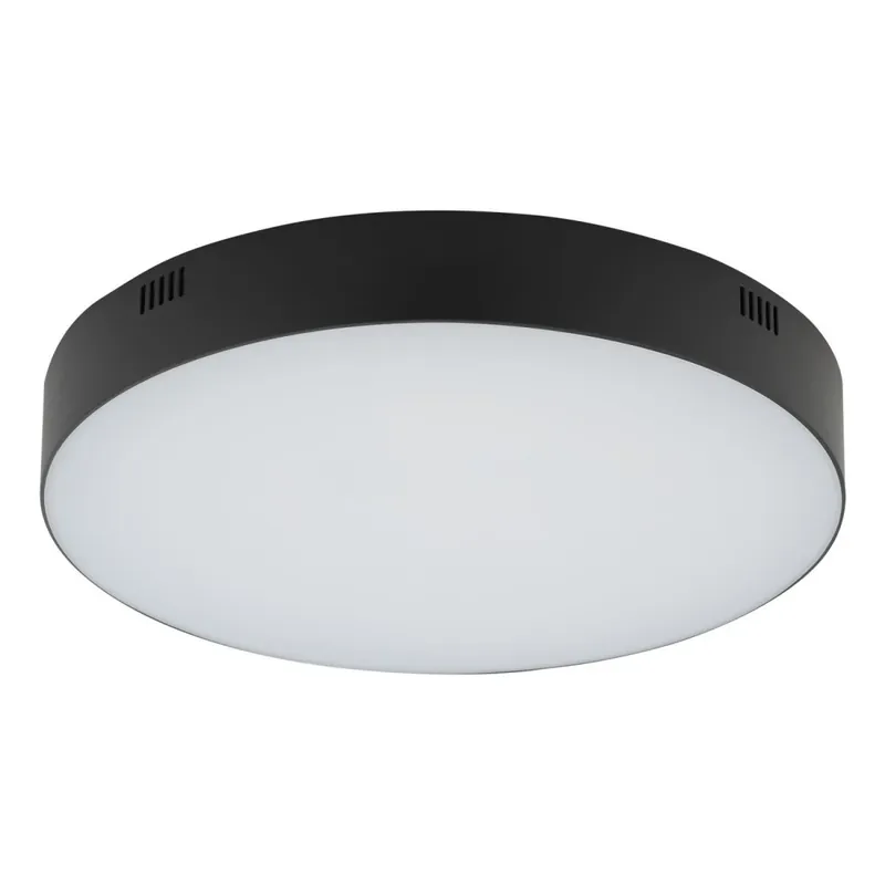 Aktuell LED Deckenleuchte Schwarz Ø 30 cm 3000 K 4300 lm innen
