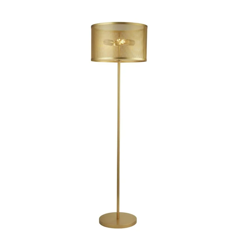 Aktuell Stehleuchte Gold 145 cm Metall Retro Design 2x E27