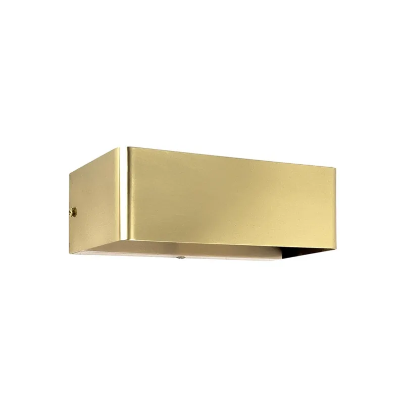 Zertifiziert Wandleuchte Up Down B: 18 cm E14 Messing in Bronze hell