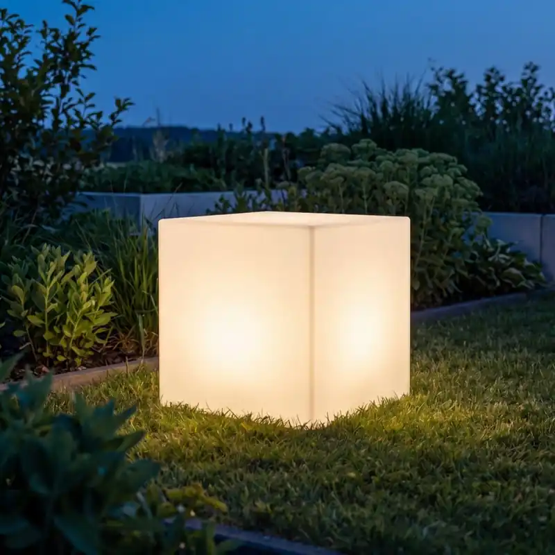 Direktkauf Solar Leuchtwürfel LED Farbwechsler Dimmer Fernbedienung IP65