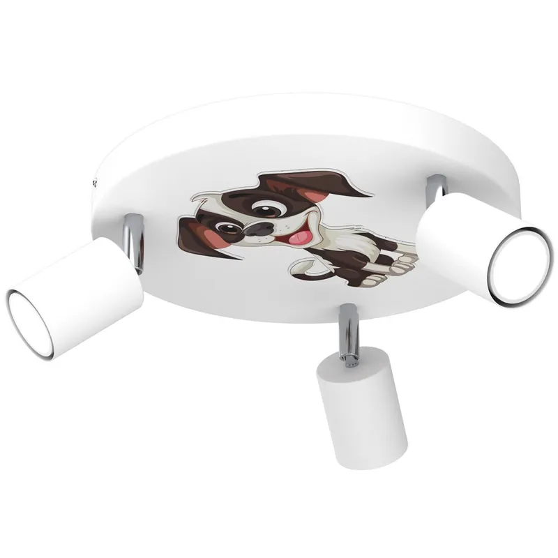 Direkt Vom Hersteller Kinderzimmerlampe Weiß Ø 30 cm schwenkbar GU10 Metall