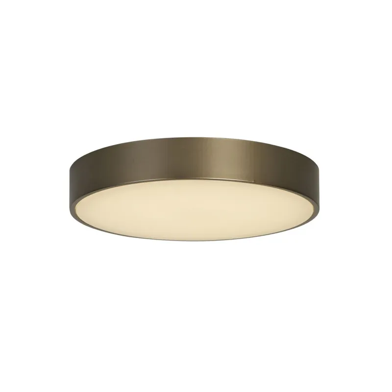 Aktuell Runde LED Deckenlampe in Bronze Metall B:25 cm 676 lm