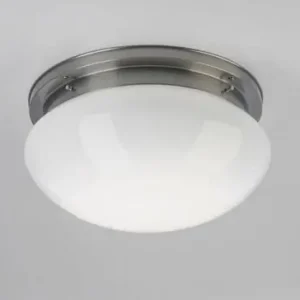 Deckenlampe blendarm Messing in Nickel Glas Ø41 cm E27 Meistverkauft