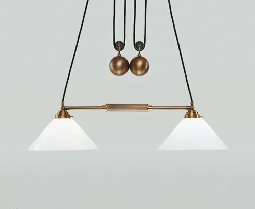 Preiswert Wohnliche Pendelleuchte Berliner Messing Glas E27 83 cm