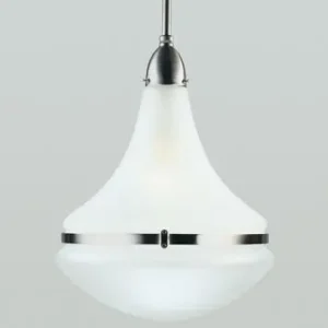 Begrenztes Angebot Runde Pendelleuchte Messing Glas E27 Ø34 cm in Nickel
