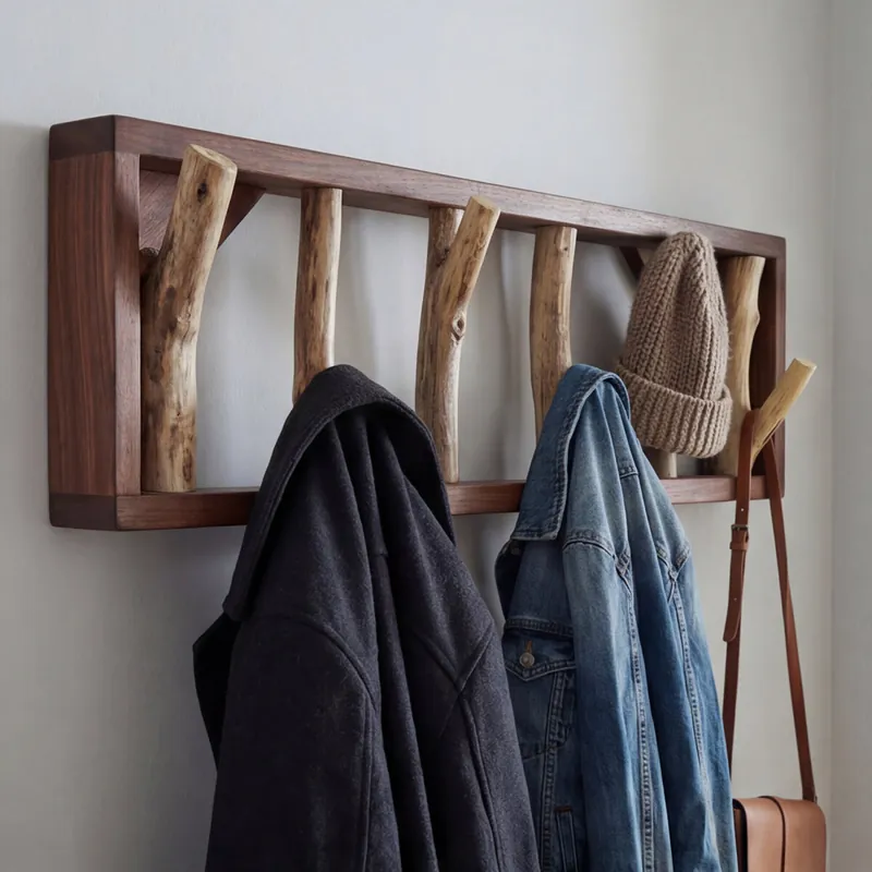 Wandgarderobe Treibholz 101 cm in Natur Handarbeit Preis Gesenkt