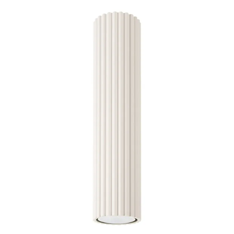 Aufbauspot GU10 in Creme Ø 6,5 cm H: 30 cm schmal BERTA Neu