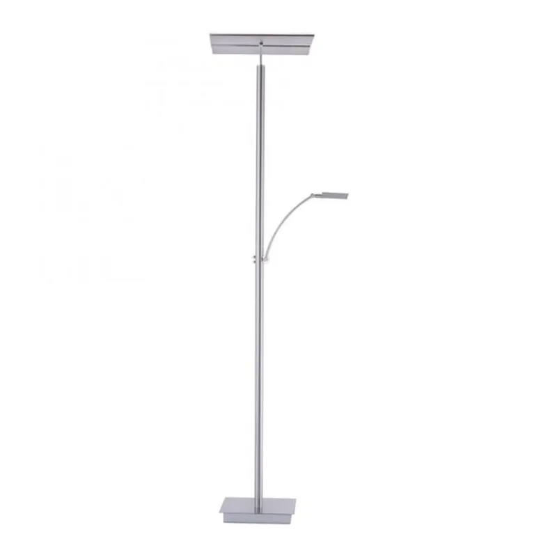 Aktuell LED Stehlampe dimmbar Leselicht in Stahl Glas 199 cm