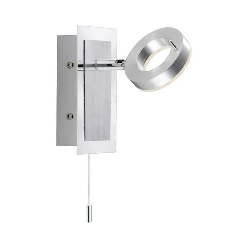Beliebt LED Wandstrahler Zugschalter IP44 flexibel in Aluminium
