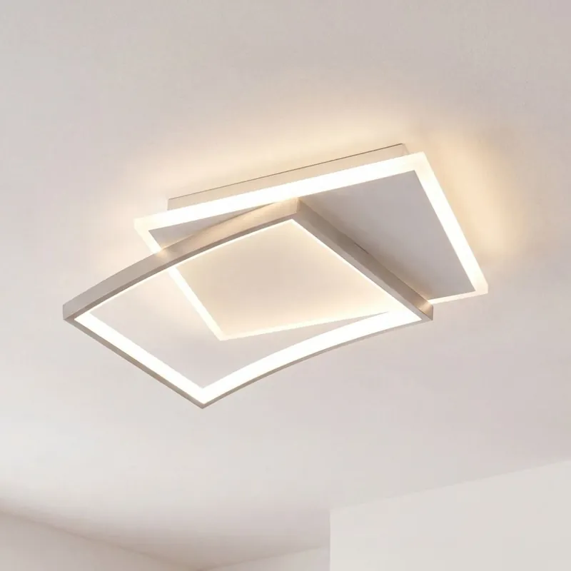 Echt LED Deckenlampe Alu Weiß Silber 3000/4000/6500 K 42 cm