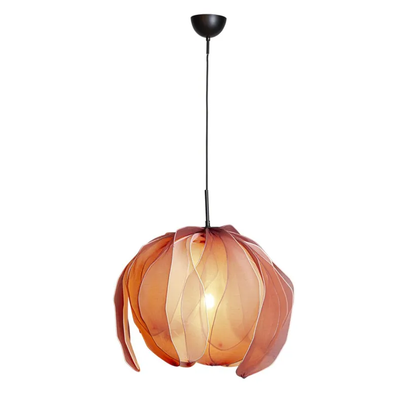 Abverkauf Hängeleuchte Stoff 80 cm breit H: max. 120 cm biegsam Rosa
