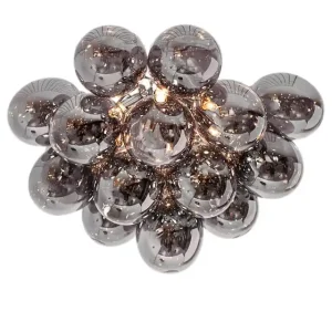 Deckenleuchte Rauchglas Metall 50 cm breit 6x G9 Garantierte Lieferung
