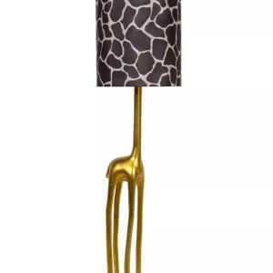 Beliebt Stoff Stehleuchte Giraffe Gold Braun E27 160 cm groß