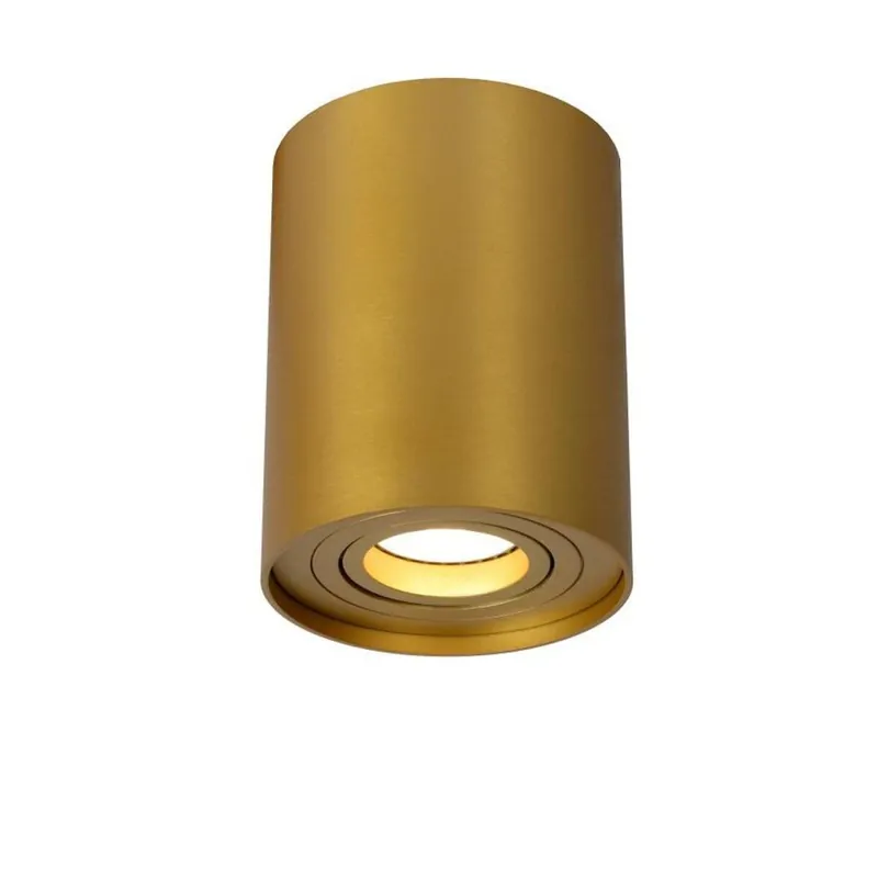 Aufbaustrahler Aluminium MessingØ 9 cm rund GU10 Heißes Angebot