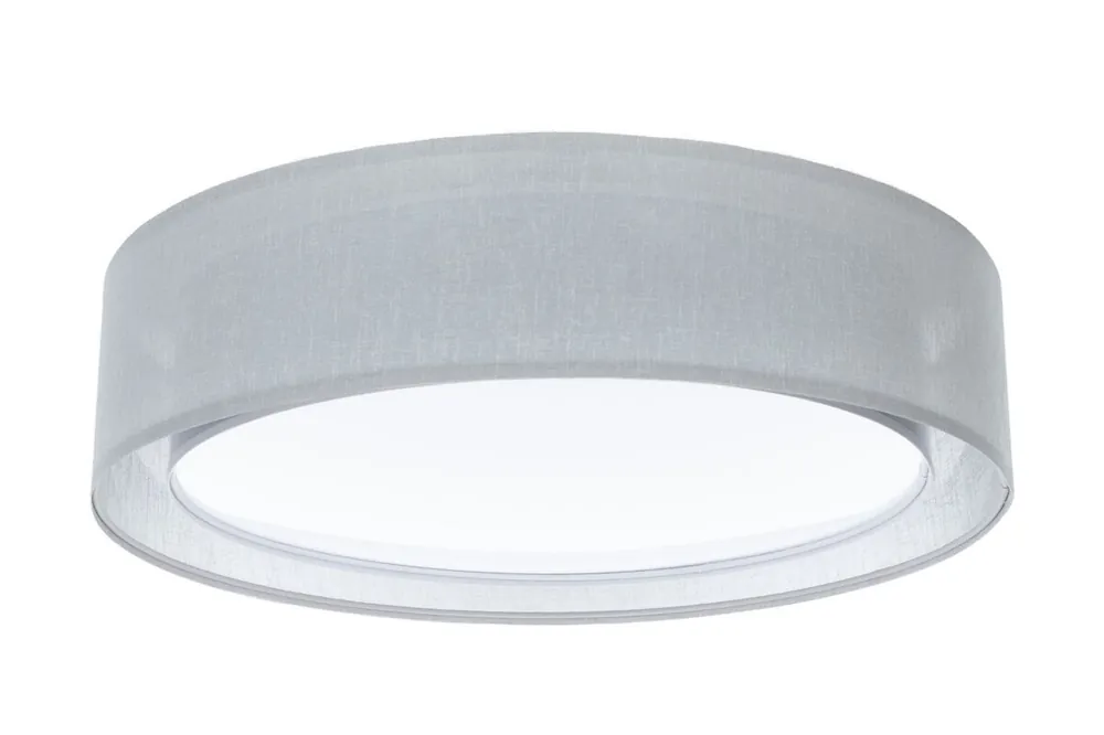 Ausverkauf Runde Deckenlampe Stoff Grau E27 Ø60 cm gemütlich
