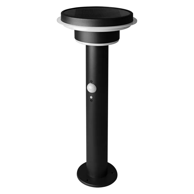Markenware LED Solar Wegeleuchte Schwarz 3000K IP44 Sensor OSRAM