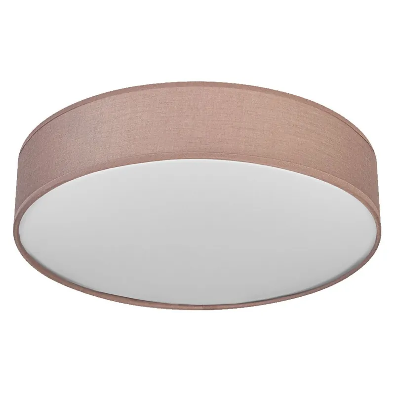 Neue Ware Deckenlampe Braun Stoff E27 rund L:40cm gemütlich OSRAM