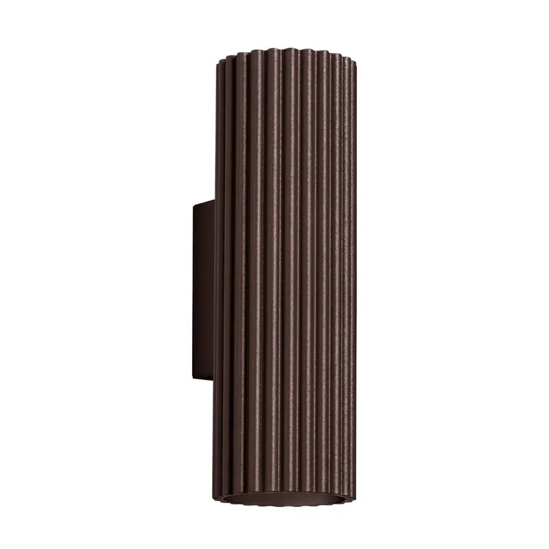 Angebot Wandlampe Up Down Aluminium Braun GU10 H:20 cm