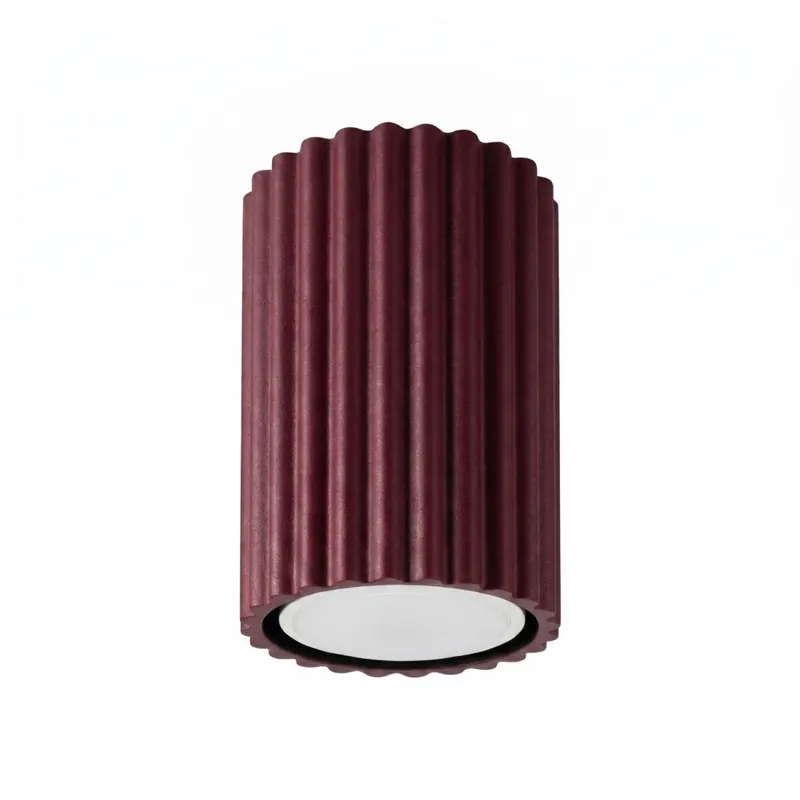 Aufbaustrahler Aluminium Burgund GU10 Ø6,5 cm Top-Preis